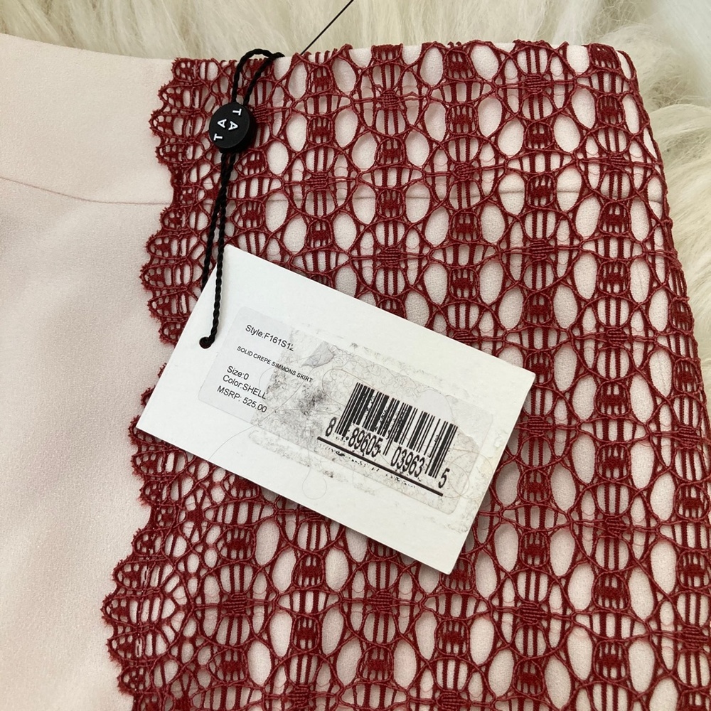 TANYA TAYLOR Crochet-Paneled Simmons Skirt - Picture 12 of 12